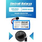 Electroll Shark Ion Rv700 Uyumlu Batarya (Orijinal Kapasite) 2600mah Pil Robot Süpürge Batarya Değişimi