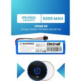 Electroll Viomi S9 Uyumlu Batarya 5200mah (ORJİNAL KAPASİTE) Pil Robot Süpürge Bataryası Değişimi