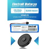 Electroll Viomi V5 Uyumlu Batarya (Standart Kapasite) 5200MAH Pil Robot Süpürge Bataryası Değişimi (Vrclm27t)