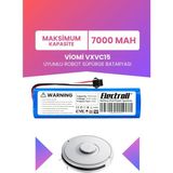 Electroll Viomi VXVC15 Uyumlu Batarya (Maksimum Kapasite) 7000MAH Pil Robot Süpürge Bataryası Değişimi