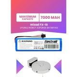 Electroll Wiami Fx-10 Uyumlu Batarya (Maksimum Kapasite) 7000MAH Pil Robot Süpürge Bataryası Değişimi