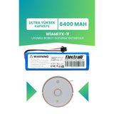 Electroll Wiami Fx-11 Uyumlu Batarya (Ultra Yüksek Kapasite) 6400MAH Pil Robot Süpürge Bataryası Değişimi