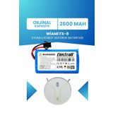 Electroll Wiami Fx-8 Uyumlu Batarya (Orjinal Kapasite) 2600MAH Pil Robot Süpürge Bataryası Değişimi