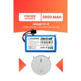 Electroll Wiami Fx-8 Uyumlu Batarya (Yüksek Kapasite) 2800MAH Pil Robot Süpürge Batarya Değişimi