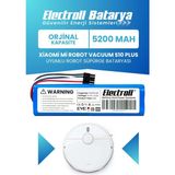 Electroll Xiaomi Mi Robot Vacuum S10+ Plus Uyumlu Batarya (Orijinal Kapasite) 5200 Pil Robot Süpürge Batarya Değişim - 1 Adet