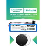 Electroll Xiaomi Mi Vacuum Mop Pro STYTJ02YM Batarya (Ultra Yüksek Kapasite) 3500MAH Robot Süpürge Pil Değişim