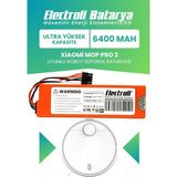 Electroll Xiaomi Mop Pro 2 Uyumlu Batarya (Ultra Yüksek Kapasite) 6400MAH Kutulu Robot Süpürge Pil Değişimi