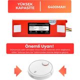 Electroll Xiaomi SDJQR01RR Uyumlu Batarya (Yüksek Kapasite) 6400MAH Kutulu Robot Süpürge Pil Değişimi