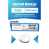 Electroll Xiaomi Vacuum Mop 2 Uyumlu Batarya (Orijinal Kapasite) 2600MAH Robot Süpürge Pil Değişimi STYTJ03ZHM