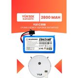 Electroll Yui C30B Batarya (Yüksek Kapasite) 2800MAH Pil Akıllı Robot Süpürge Batarya Değişimi