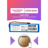 Electroll Zaco V5X Uyumlu Batarya (Maksimum Kapasite) 3500MAH Pil Robot Süpürge Bataryası Değişimi