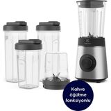 Electrolux Çok Fonksiyonlu 350W Smoothie Blender, Kahve ve Baharat Öğütme Özelliği - Altın - Gri