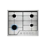 Electrolux Emaye Izgaralı 60 Cm Gazlı Inox Ankastre Ocak - Ücretsiz Montaj - Hediyeli