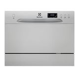 Electrolux ESF2400OS Tezgahüstü Bulaşık Makinesi, 6 Programlı | 20 dk Hızlı Yıkama, 52 dB Sessiz Çalışma, Gecikmeli Başlatma, LED Ekran, Enerji Tasarruflu Tasarım | Gümüş Renk