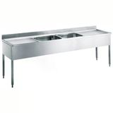 Electrolux Professional 2 Evyeli 600x500 Mm Ve 2 Damlalıklı Evye Ünitesi, 2400 Mm LG2426N
