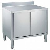 Electrolux Professional Dolaplı Çalışma Tezgahı, 1 Ara Raflı, 2 Kayar Kapılı, 100 Mm Sırtlı, (4 Ayaklı) - 1200 Mm TN1210EN