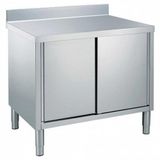 Electrolux Professional Dolaplı Çalışma Tezgahı, 1 Ara Raflı, 2 Kayar Kapılı, Sırtlı - 1200 Mm MTN1210PN