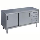 Electrolux Professional Dolaplı Çalışma Tezgahı, Sağda 3'lü Çekmeceli, 2 Kayar Kapılı, 1600mm MTA1600DXPN