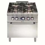 Electrolux Professional E9gcgh4cgm 4 Ocaklı (10Kw) Gazlı Kuzine+Fırın-800Mm ,391006