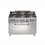 Electrolux Professional E9gcgl6cl0 6 Açık Ateş.g.kuzine+Geniş Fırın-1200Mm ,391015