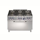 Electrolux Professional E9gcgl6clm 6 Ocak-10Kw G.kuzine+Geniş Fırın-1200Mm ,391016