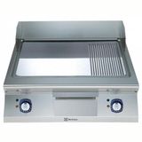Electrolux Professional Elektrikli Set Üstü Izgara, ? Düz + ? Nervürlü Krom Pleytli, Eğimli Tablalı, Termostatik Kontrol, Demonte Sırtlık Ve Spatula - 800 Mm E9FTEHCP00