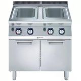 Electrolux Professional Endüstriyel 2 Hazneli Gazlı Makarna Pişirici, 2x24,5 Lt, Enerji Kontrol İle Hassas Güç Ayarı, Dolaplı, Derinlik 730 Mm - 800 Mm E7PCGH2KF0