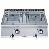 Electrolux Professional Endüstriyel 2x7 Lt Elektrikli Set Üstü Fritöz, 2 V-tip Hazneli, Isıtıcılar Hazne Dışında, 2 Sepetli, Derinlik 730 Mm - 800 Mm E7FREH2B00