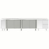 Electrolux Professional Evyeli Üst Tabla Altı İçin Dolap, Kayar Kapılı - 2400 Mm - Modular Line TEL2S24