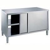 Electrolux Professional İki Taraftan Kapılı (pass-thru) Dolaplı Çalışma Tezgahı, 1 Ara Raflı Ve 4 Kayar Kapılı, (4 Ayaklı) - 1200 Mm TND1200EN