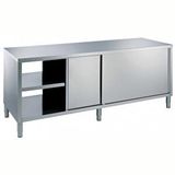 Electrolux Professional İki Taraftan Kapılı (pass-thru) Dolaplı Çalışma Tezgahı, 1 Ara Raflı Ve 4 Kayar Kapılı, (6 Ayaklı) - 1600 Mm TND1600EN