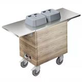 Electrolux Professional Mobil Tabak Dispenseri, Isıtmalı, 2 Silindirli, İki Adet Paslanmaz Çelik Tepsi Kaydırma, Tabak Çapı 180-250 Mm, Y=750 F33HKW