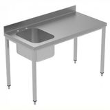 Electrolux Professional Özel Şef Çalışma Tezgahı, Tek Evyeli (solda), 100 Mm Sırtlı - 1400 Mm, Plus GTL1410SXE