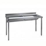 Electrolux Professional Sebze Hazırlık/yıkama Tezgahı, 1 Polietilen Kesme Tahtası, 2 Hazne, Sıyırma Hunisi, Sırtlı, 1600 Mm TLV1600PN