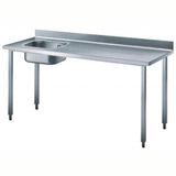 Electrolux Professional Şef Çalışma Tezgahı, Sırtlı, Evyeli (solda) - 1800 Mm BTD18L7N