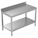 Electrolux Professional Sırtlı Çalışma Tezgahı, Taban Raflı - 1400 Mm, Plus LSGTG1410E