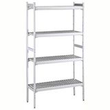 Electrolux Professional Soğuk Oda (163x243) ) İçin Etejer Seti, Soğuk Odanın Tüm Duvarlarını Kaplar, 4 Raflı, D=373mm, H=1550mm CRS1624