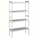 Electrolux Professional Soğuk Oda (203x163) ) İçin Etejer Seti, Soğuk Odanın Tüm Duvarlarını Kaplar, 4 Raflı, D=373mm, H=1550mm CRS2016