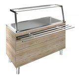 Electrolux Professional Tarafında Boru Tip Paslanmaz Çelik Tepsi Kaydırma, Y= 900 Mm F01H4AF01W