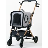 ELECTRON Kedi Köpek Arabası & Puseti – Katlanabilir Evcil Hayvan Taşıma Arabası | Pet Stroller | 803-1 - Gri