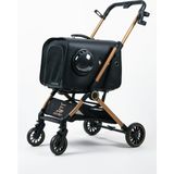 ELECTRON Kedi Köpek Arabası & Puseti – Katlanabilir Evcil Hayvan Taşıma Arabası | Pet Stroller | 803-1 - Siyah