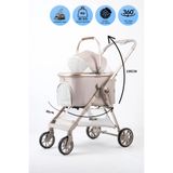 Electron Kedi Köpek Arabası & Puseti – Katlanabilir Evcil Hayvan Taşıma Arabası | Pet Stroller | T1