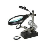 Electroon 16129C Masa Üstü Ledli Mini Büyüteç Havya Stand Adaptör
