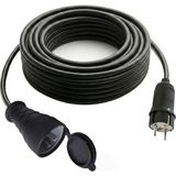 Electroon 3x1.5mm 10METRE Topraklı Kauçuk Elektrik Uzatma Kablosu - Siyah - 1ADET