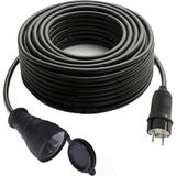 Electroon 3x1.5mm 20METRE Topraklı Kauçuk Elektrik Uzatma Kablosu - Siyah - 1ADET