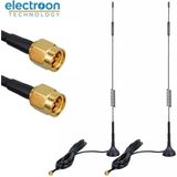 Electroon 4G/LTE 5dBi Superbox Uyumlu 3mt Kablolu Modem Anteni 2 Adet Dış Ortam Kullanımı için Dayanıklı Tasarım