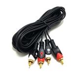 Electroon 5 m Gold Altın Uçlu 2RCA 2RCA Kablo