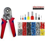 Electroon Hsc8 6-4A Terminal Sıkma Pensesi +1150PARÇA Kablo Pabucu Set - Siyah