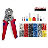 electroon HSC8 6-4A Terminal Sıkma Pensesi +1150Parça Kablo Pabucu Set