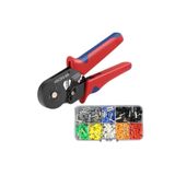 electroon HSC8 6-6A Terminal Sıkma Pensesi 0.25-6mm2 Awg23-10 +300Parça Kablo Pabucu Set